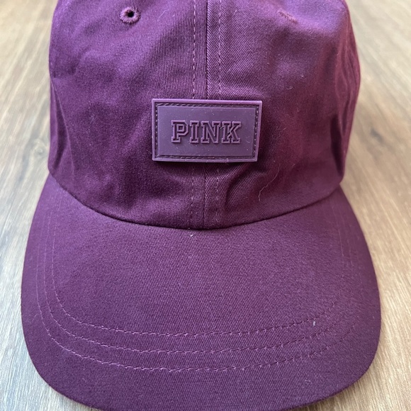 PINK Victoria's Secret Accessories - VS Pink Eggplant Baseball Hat